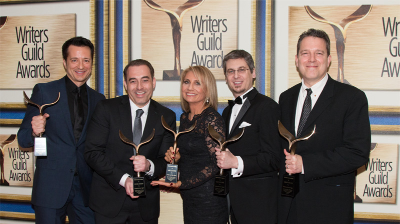 Hollywood Game Night writers with WGA awards