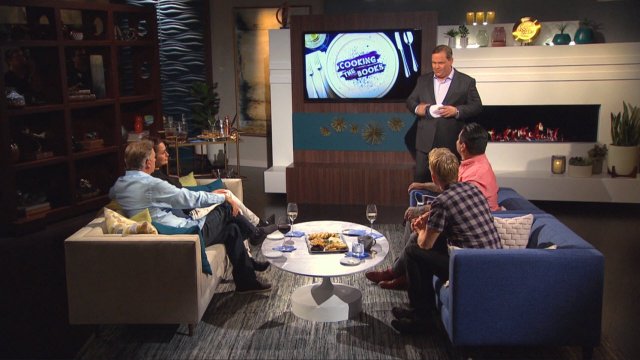 Andy Richter speaks to celebrities and contestants
