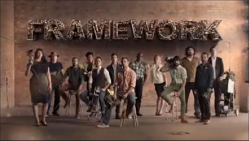 Framework logo with contestants